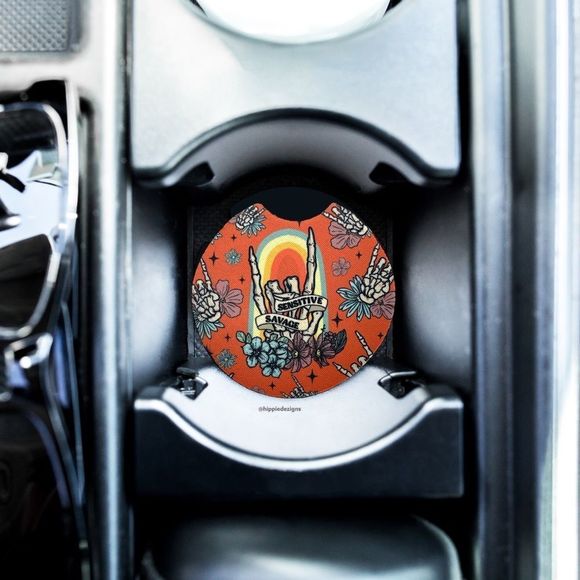 Sensitive Savage Car Coaster 2 Pack - Picture 3 of 12